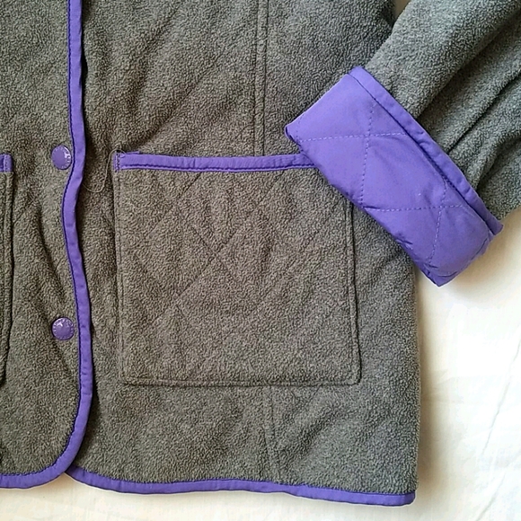 Lands' End Girls Reversible Barn Jacket - Picture 5 of 7